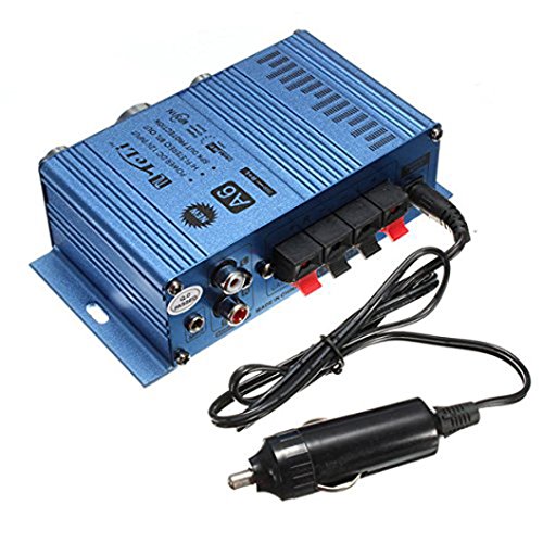Misaky Mini Hi-Fi MONo Audio Stereo Amplifier for Car Motorcycle Boat RCA jack Home 12V