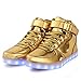 Qkettle Kids High Top LED Lights Up Sneakers Boys Girls Shoes for Thanksgiving