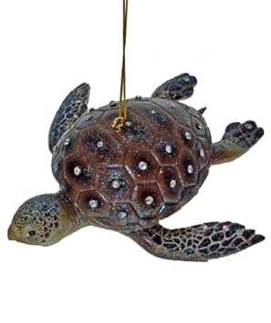 #!Cheap December Diamonds Sea Turtle 4 inch Christmas Ornament from the Aquatic Collection