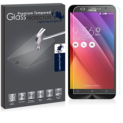 Zenfone 2 Screen Protector, LK [Anti Scratch] Premium 0.33mm 2.5D Rounded Edge 9H Tempered Glass Screen Protector for Asus Zenfone 2