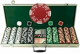 Aluminum Poker Chip Set - 500 Chips, Dealer Button, Cards & Dice