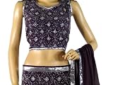 LENGHA SHARARA INDIGO CHOLI PARTY COCKTAIL DRESS WEAR M