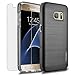 Samsung Galaxy S7 / G930 Case, INNOVAA Luminous Hybrid Armor Case (Not Compatible with Samsung Galaxy S7 Edge / G935) W/Free Screen Protector & Touch Screen Stylus Pen - Black