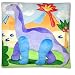Dinosaurland Plush Throw Pillow by Olive Kids