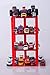 Strictly Briks Compatible with Lego Classic Stackable Baseplates, Building Bricks for Towers, Shelves, and More, 100% Compatible with All Major Brands, Red, 4 Base Plates & 30 Stackers, 6x6 Inches