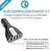 Anglink Quick Charge 3.0 50W/6.4A 4 Ports USB Car Charger, Fast Car Charger Adapter for Galaxy S7/S6/Edge/Plus, Note 5/4 iPhone 7/6s/Plus, iPad Pro/Air 2/mini, LG, Nexus, HTC and More