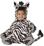 California Costumes Zebra Jumpsuit, White/Black, Small
