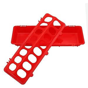 Macgoal Flip Top Poultry Feeder Trough Baby Chick Feeder Plastic