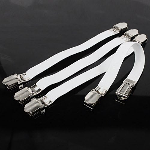 Andux Land 4 pieces/set Bed Sheets,Sheet Fasteners,Bed Suspender Strap CDJ-01