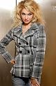 Damen Blazer Sommerjacke schwarz wei&szlig; Karo