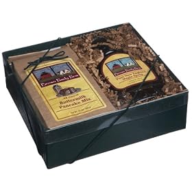 Brown Family Farm Gift Box, 8-Ounce Pure Maple Syrup & 24-Ounce Buttermilk Pancake Mix