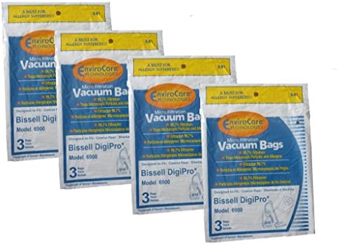 12 EnviroCare Replacement Vacuum Bag for Type 32115 Bissell Digi-Pro Allergy Vacuum Cleaner Bags 6900 Series. Also substitute for LG Samsung VP-77F Vacuum Model 5500, 6013, 7049, and 7700 series Quiet