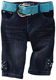 Pink Angel Girls 2-6X Bow Skimmer Pant, Blue, 4T