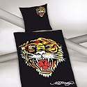 Ed Hardy 4844-10050 Microfaser Bettw&Atilde;&curren;sche "Tigerkopf" 80 x 80 cm/135 x 200