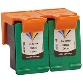 Ink Renew Remanufactured Inkjet Cartridge C9363EE HP344 TWIN PACK