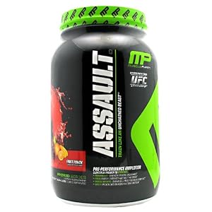 Muscle pharm Assault Pre-Workout System, Fruit Punch, 1380 Gram