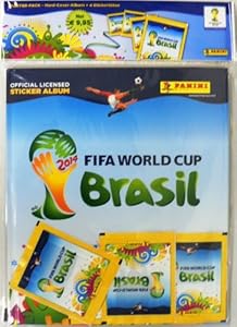 2014 Panini FIFA World Cup Brazil Factory Sealed Starter Pack with Deluxe Hardcover Album and 4 packs! ONLY available in Europe! Imported !