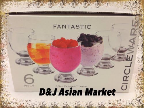 Fantastic 6pic Dessert/Cordail Galss Set byD&J Asian Market