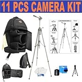 Rokinon Professional Grade 65" Titanium Anodized Camera Tripod with Carryin ....