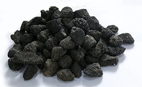 1/2 Cubic Foot of 1.5" to 2.75" of Tumbled Black Lava Rock By PyroMania