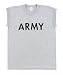 S60800 ''ARMY'' LOGO GREY P.T. MUSCLE SHIRT - POLY/COTTON - U.S. MADE - SIZE: SMALL