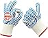 Cooking Gloves - Heat Resistant Gloves - use as Pot Holders, BBQ Gloves, Oven Mitts - KohbiTM Fahrenheit 932 Set of 2 Gloves - Premium Protection Certified at 932 Degrees F - Large