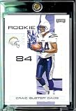 2007 Playoff NFL Playoffs Football # 158 Craig Buster Davis - San Diego Chargers (RC) Rookie Card - Premium Trading Card in Protective Display Case