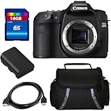 Canon EOS 60D 18 MP CMOS Digital SLR Camera with 3.0-Inch LCD (Body Only) + 16GB SDHC Memory + Canon LP-E6 Equivalent Replacement Battery (Generic) + Deluxe Case + HDMI Cable