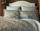 Peacock Alley Luxury Bed Linens Olympia Linen King Duvet, Mist