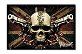 Review Hot Dog Music Wall Posters  / BULLET FOR MY VALENTINE (BFMV) - METAL BAND - UNION JACK FLAG WITH SKULL GUNS AND ROSES LOGO - OFFICIAL MUSIC WALL POSTER - 61cm x 91.5cm (24 x 36