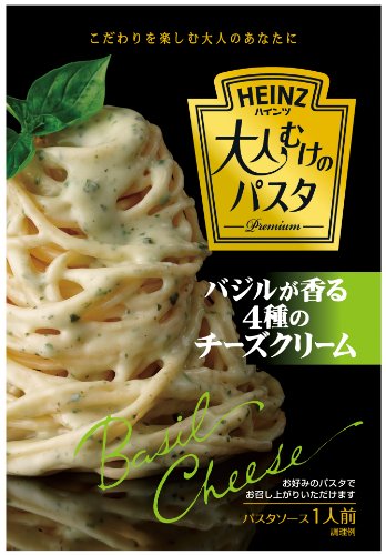 ハインツ 大人むけのパスタバジルが香る4種のチーズクリーム 105g×4箱