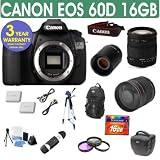Canon EOS 60D + Sigma 18-200 Lens + 800mm Mirror Lens