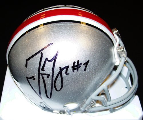 Ted Ginn Jr. Autographed Ohio State Buckeyes Mini Helmet ~ Miami Dolphins #1 Pick
