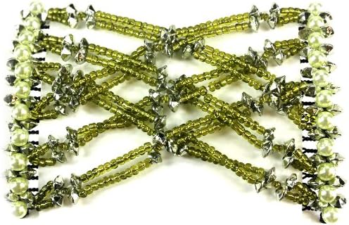 tnojic Women One Size Golden Sapient African Butterfly Hair Clip