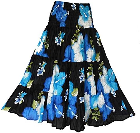 Phu Women' Boho Hippie Floral Patchwork Maxi Skirts (SS03-SKB)