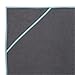 Skidless Non Slip Suede Microfiber Hot Yoga Towel - Exclusive Pockets at Each Corner to Secure Your Towel to Your Mat (Tenchi Ears) - Diamond Graphite