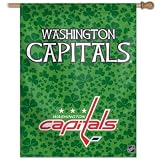 Washington Capitals St. Patricks Vertical Flag: 27x37 Banner
