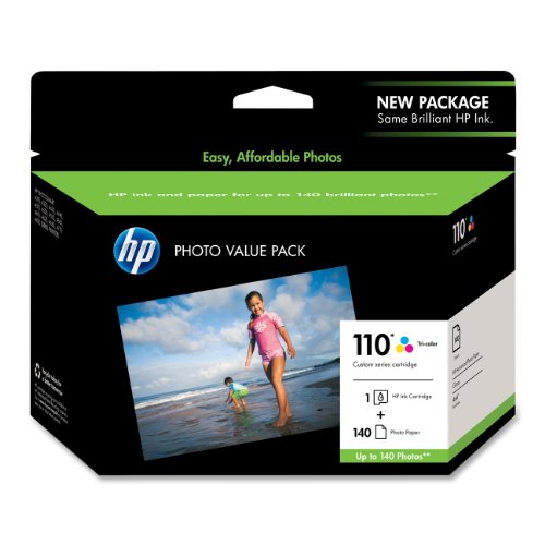 HP 110 Tri-Color Ink Cartridge in Retail Packaging, Photo Value Pack (Q8700BN#140)