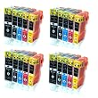 20x Tintenpatronen mit Chip kompatibel zu PGI-520bk / CLI-521bk / CLI-521c / CLI-521m / CLI-521y
