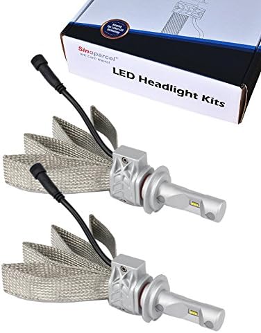 LED Headlight Bulbs H7 - 8,000 LM per Set - 6500K White - Lights Conversion Kit - All-in-One Sinoparcel 2 Yr Warranty
