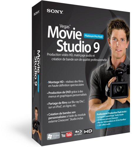 Sony vegas movie studio 9 - platinum pro pack + cle USB 2 Go