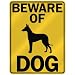 BEWARE OF  IBIZAN HOUND  PARKING SIGN DOG