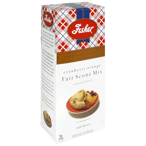 Fisher Cranberry Orange Fair Scone Mix, 18-Ounces (Pack of 6) by Fisher Scone