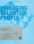 Managing Talented People