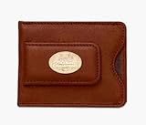 St. Louis Cardinals 3/4 Gold Plated World Series 2006 Logo on Brown Leather Money Clip / Credit Car