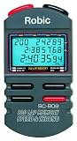Robic SC-808 200 Dual Memory Stopwatch with Speed Timer, Countdown and EL Backlight