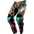 One Industries Twisted Men's Carbon Motocross Motorcycle Pants w/ Free B&F Heart Sticker Bundle - Orange