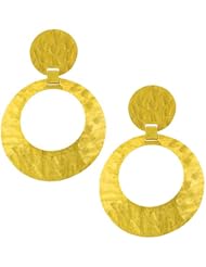 14 Karat Yellow Gold Satin Dangle Earrings