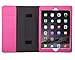 Bear Motion for iPad Air 2 - Genuine Leather Folio Case for iPad Air 2 with Auto Sleep/Wake Feature - (Hot Pink)