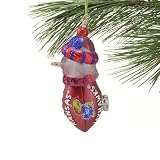 Kansas All Star Light Up Snowman Ornament (Set of 3)